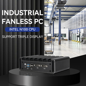 12VミニPCインテルN100 CPU DDR4 RAM RJ45 LAN RS232 COM HD DP 4KトリプルディスプレイWifi6インダストリアルコンピュータ - Product Image 2
