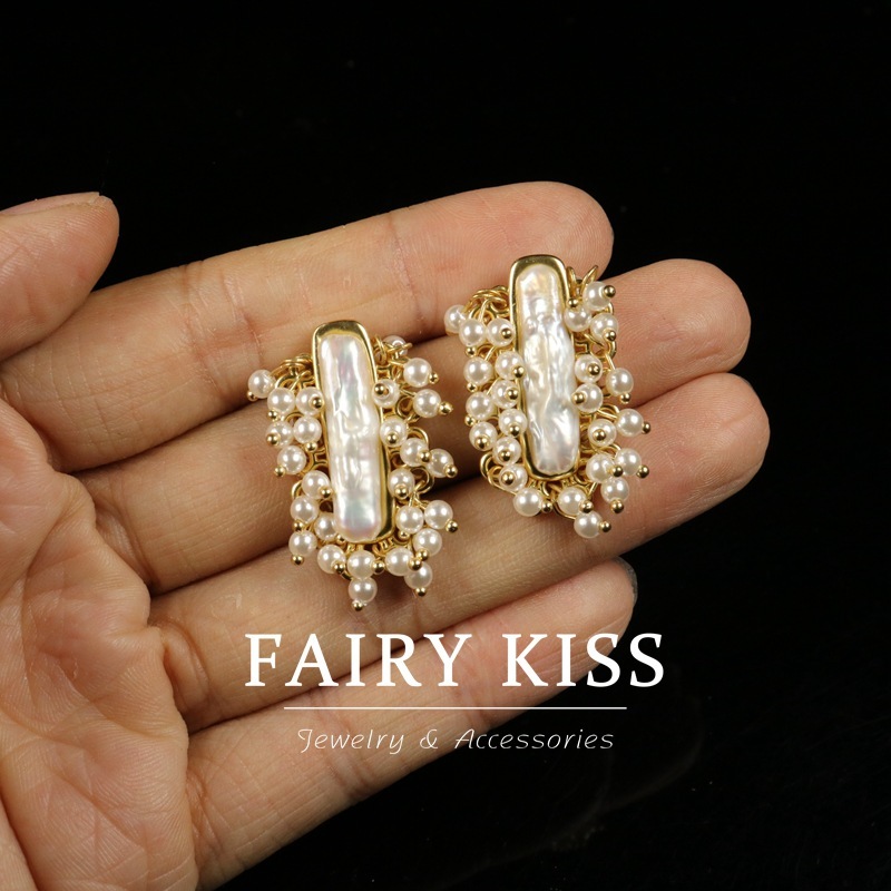 A1 GOLD colorful Ear studs
