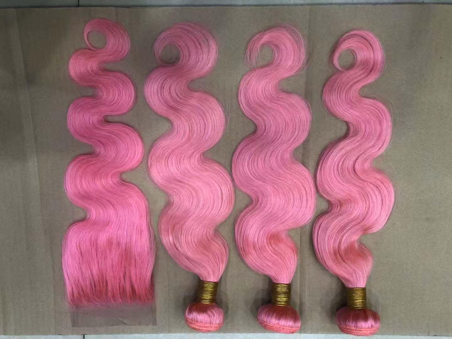 Rosa, paquete de 3 con cierre.