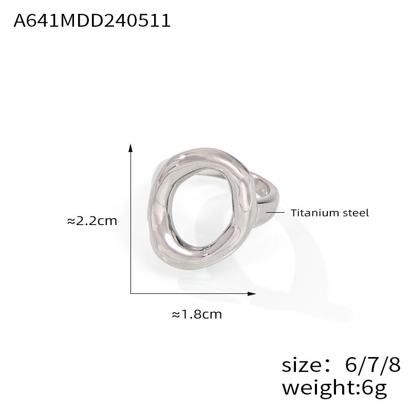 04 steel color small ring