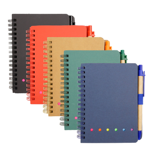 Bloc de notas adhesivo personalizado con bandera, cuaderno de papel Kraft, Mini cuaderno pequeño, blocs de notas personalizados