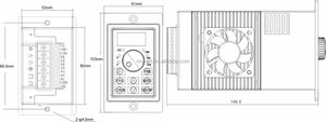 Taili CE inversor de baja frecuencia 220V inversor económico VFD US-2 serie 0,2 ~ 1.1KW entrada 220V salida monofásica 220V trifásica - Product Image 5
