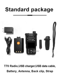 Anysecu mới T70 4G PoC Android 5.1 đài phát thanh 4000mAh 4 + 512G IP54 làm việc với zello/REAL-PTT/walkiefleet Walkie Talkie - Product Image 6