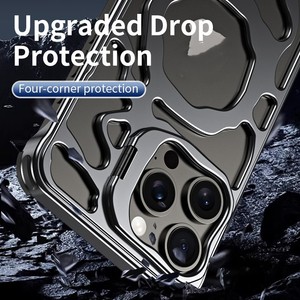 Kılıf Metal manyetik tutucu bulut soğutma çerçeve koruyucu kapak 2024 titanyum alüminyum alaşım yeni Iphone 15 14 13 Pro Max - Product Image 4