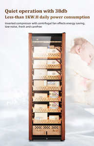 Premium Humidor Cabinet for Cigars with Temperature and <strong>Humidity</strong> Control - Product Image 5