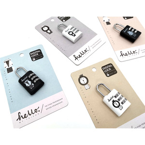 Ingrosso su misura 3 cifre numero codice in lega di zinco sicurezza viaggio sicuro blocco bagagli Mini borsa con Password lucchetto - Product Image 3