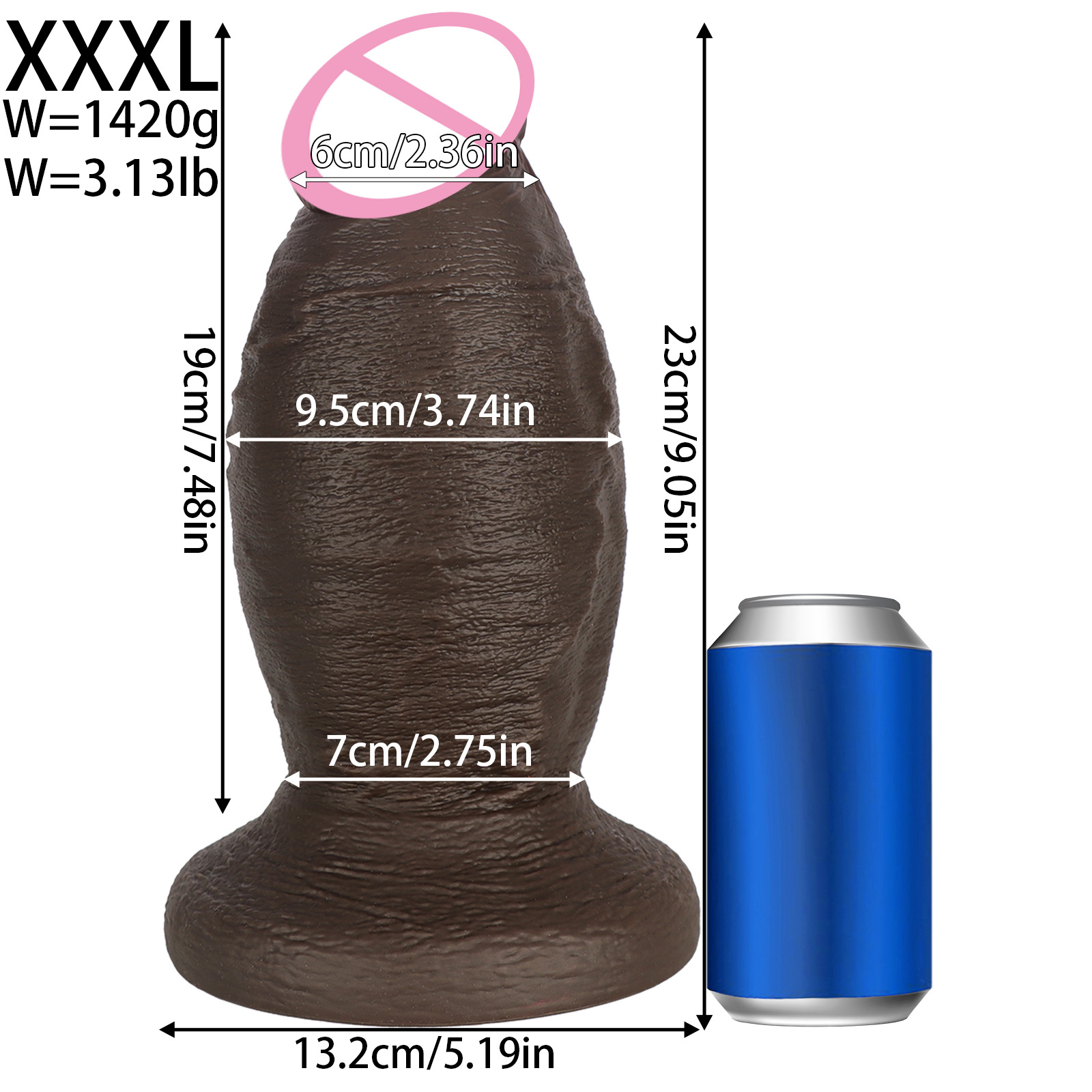 Marron foncé XXXL