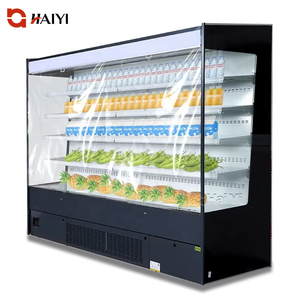 Siêu thị tủ lạnh không có sương giá thương mại rau quả hiển thị tủ lạnh đồ uống mở máy làm lạnh để bán - Product Image 6