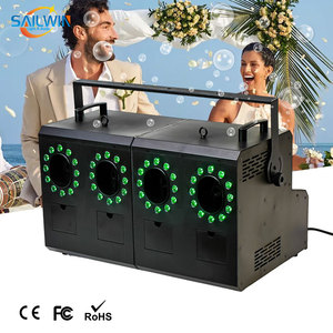 Attrezzatura da palcoscenico 4 uscite DMX 512 RGBW 4 ruote 1500W automatica a LED macchina per nebbia a bolle - Product Image 2