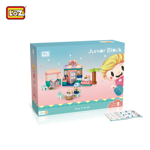 Loz Trẻ Em Xây Dựng Khối Thiết <span class=keywords><strong>L</strong></span>ập Thành Phố Kiến Trúc Đường Phố Con Số Với Đồ Uống Cửa Hàng Và Trí Tưởng Tượng Đồ Chơi Mô Hình Đồ Chơi Phong Cách - Product Image 5