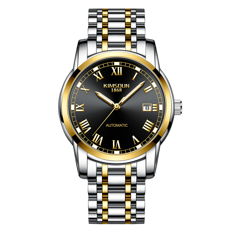 Silver gold black