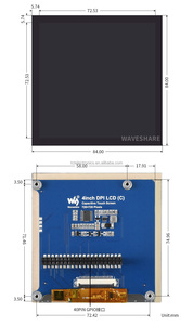 4 pollici 720X720 quadrato lampone Pi ip capacitivo Touch Screen pannello di vetro temperato lampone Pi Touch Screen Display - Product Image 6