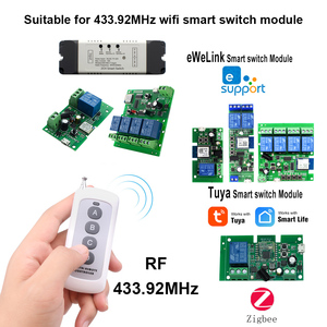 Telecomando Wireless RF codice di apprendimento 1527 433mhz Controller a lungo raggio 433 trasmettitore per ricevitore EV1527 e interruttore intelligente - Product Image 5
