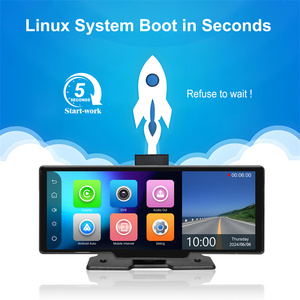 10.26 Inch GPS Navigation Android Auto Carplay PND 1080P Dual Recording DVR Camera <strong>Monitor</strong> - Product Image 5