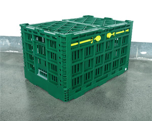 Bán Sỉ Giỏ Trái Cây Bằng Nhựa Cứng 530X360X310 Mm Hộp Vận Chuyển Rau Củ Chắc Chắn Thùng Trái Cây Táo Bằng Nhựa Lưới - Product Image 2