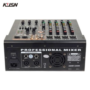 4 kanal 250W x2 amplifikatör mikser 99 DSP dijital profesyonel Powered ses karıştırma müzik konsolu ses mikseri Bluetooth USB ile - Product Image 4