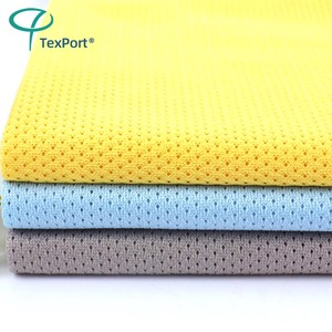 150D hızlı kuru atletik örgü kumaş spor forması için % 100% Polyester örme örgü spor kumaş