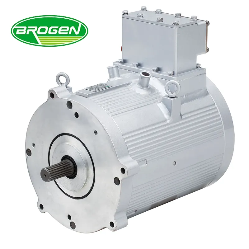 Brogen 110kw kit de motor de carro de alta tensão AC EV para veículos elétricos, motor para caminhões leves comerciais LDV