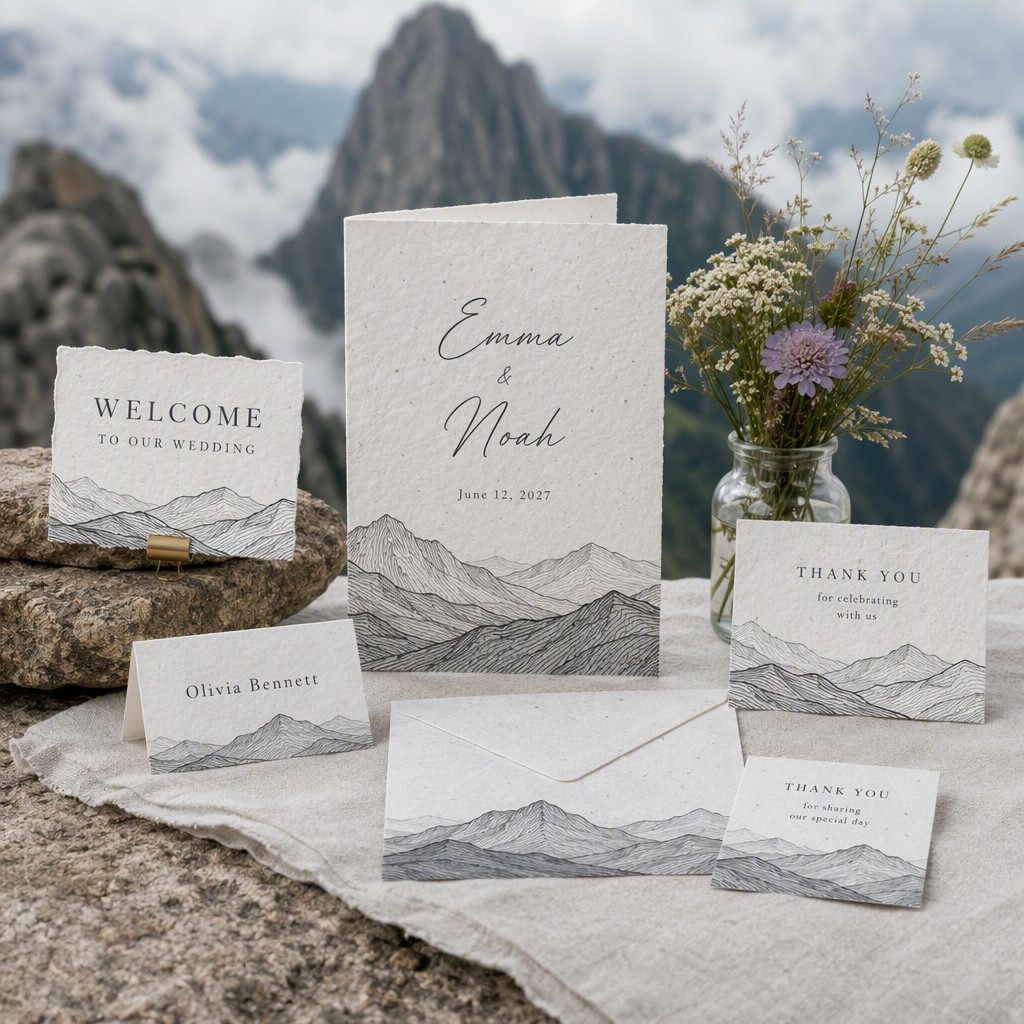 Kit de mariage Wabi Sabi Mountain
