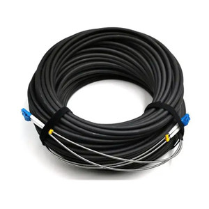 Cable de conexión de fibra óptica blindado FTTA CPRI 2 núcleos monomodo LC 30 metros al aire libre para solución de red de acceso de radio (RAN)