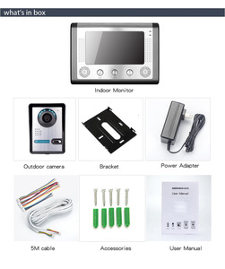 7 inç çoklu android kablosuz commax wifi altı tuya 2 tel ip interkom sistemi kablolu dijital görüntülü kapı telefonu - Product Image 4