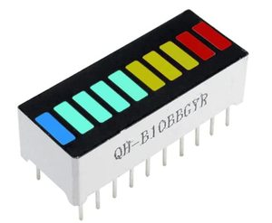 LED-Modul 10-Segment-Lichtanzeige Mehrfarben-Balken diagramm Ultra leuchtend Rot Gelb Grün Blau 4 Farben für Arduino