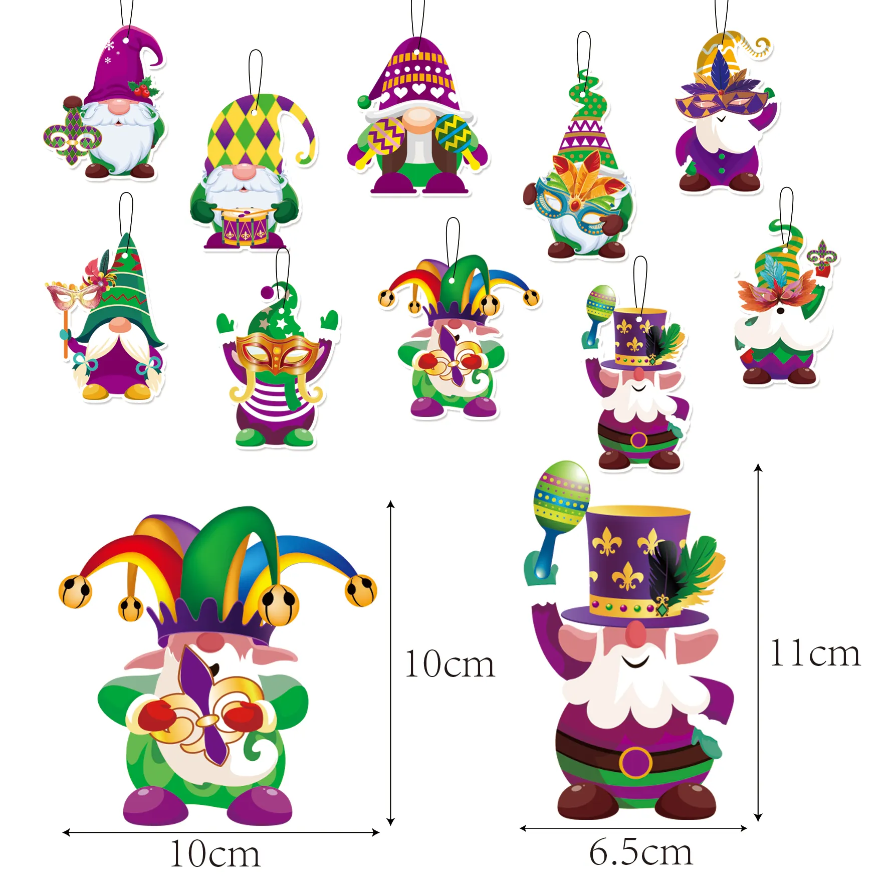 Carnival party Midget little person party decoration pendant DIY carnival hanging ornaments