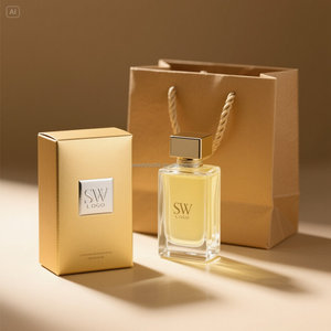 可生物降解的50毫升玻璃香水瓶与定制纸盒可持续选择 - Product Image 3