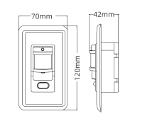 An der Wand montierter 180-Grad-Infrarot-Bewegungssensor Bewegungs melder für den menschlichen Körper mit Verstärker typ - Product Image 5