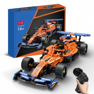 <strong>RC</strong> <strong>F1</strong> <strong>1</strong>/12 Simulation Super Sport Racing Car DIY Building Blocks Dual Remote Control Programmable Racing Vehicle Model Toy - Product Image 1