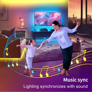 USB RGB Светодиодная лента 5 В 5050 30/60 светодиодов комплект с Bluetooth управлением приложением музыкальная синхронизация ТВ фон игровой окружающий свет бар - Product Image 4