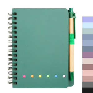 Bloc de notas adhesivo personalizado con bandera, cuaderno de papel Kraft, Mini cuaderno pequeño, blocs de notas personalizados