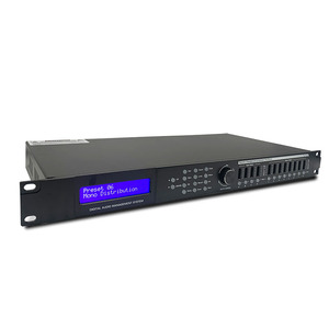 Sistema de sonido profesional, procesador de audio digital DSP, 4 entradas y 8 salidas