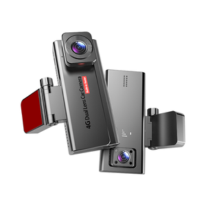 Cámara de salpicadero Ubox 4G, cámara de seguridad de vehículo de doble lente con monitoreo Sentinel, detección de radar de arañazos y colisión, seguimiento GPS