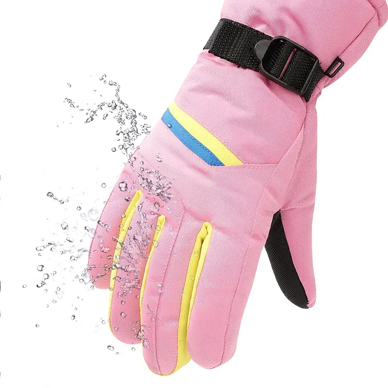 Guantes de esquí impermeables para nieve, alta y alta calidad, para clima frío, invierno, los mejores guantes de esquí de cuero, industrial, OEM