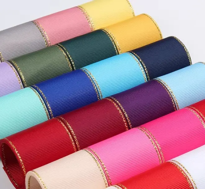 Fabrika toptan ucuz en kaliteli 100% polyester saten kurdele yapmak için DIY ambalaj dekoratif