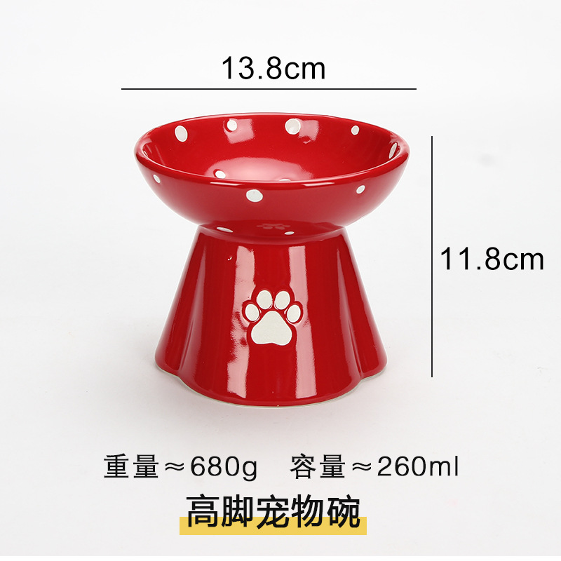 Grand bol rouge pour animaux de compagnie