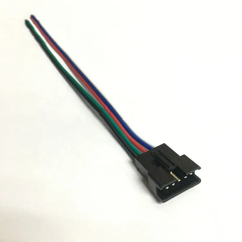 WS2811 다채로운 2812 대 한 커넥터 2 3/4/5 핀 SM 남성 여성 터미널 와이어 플러그와 낮은 전압 LED 환상 빛 케이블