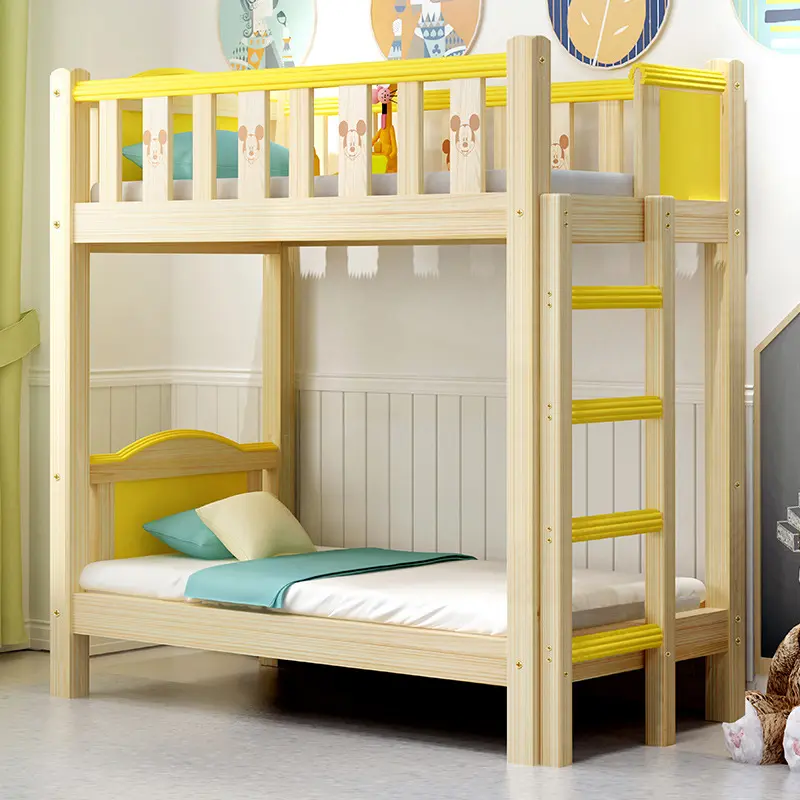 TOP Kinder Einzelflüchel aus Massivholz für Kindergarten Kinder Ruhezimmer Tagespflege möbel Schlafbetten für Kinder holz-Babybett