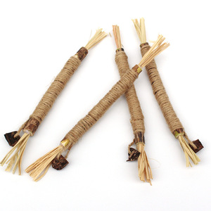 Juguetes naturales para gatos con palitos de madera de hierba gatera con olor a Matatabi y cordel que conduce a los gatos palo de cuidado dental loco - Product Image 3