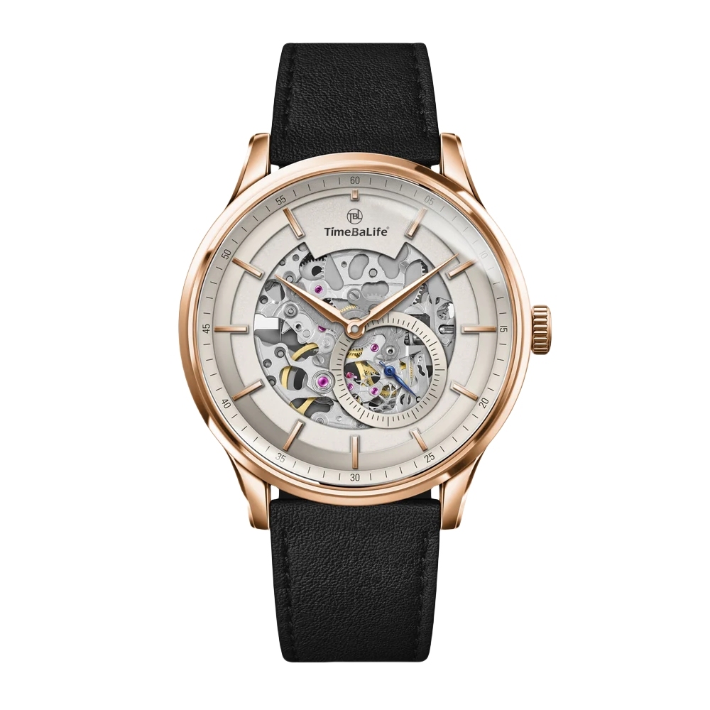 Gold Case Black Strap