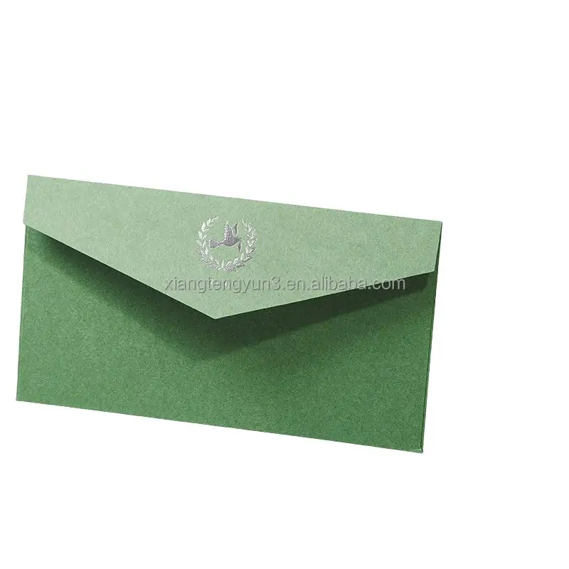 Enveloppe en velours personnalisée avec logo en feuille d'or pour pochette en carton de mariage Enveloppe en velours cadeau