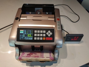 AL-6600T印度卢比颜色传感器混合价值计数器纸币点钞机 - Product Image 6
