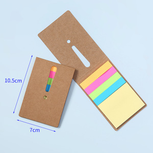 迷你多色牛皮纸封面记事本，带定制标志方便便签卡哇伊文具 - Product Image 3