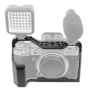 XT4 kamera kafesi soğutma koruyucu kılıf Rig w üst kolu soğuk ayakkabı dağı için Fujifilm Fuji X-T4 DSLR sabitleyici - Product Image 3