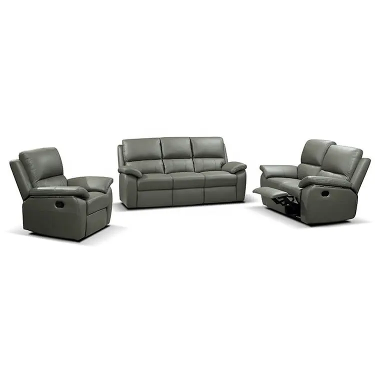 Da Chính Hãng/Da Tổng Hợp/Vải Phong Cách Mới Phòng Khách 3 2 1 Da Chính Hãng Điện Recliner Bộ Sofa