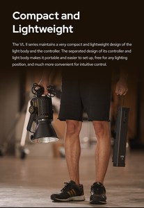 Godox VL300II LED Video Light 5600K versione bianca uscita continua Bowens Mount Studio Light APP Support - Product Image 2