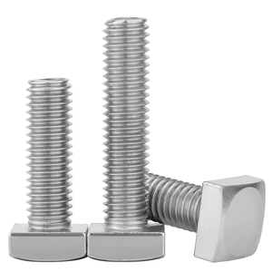 304 thép không gỉ gb35 Bu lông đầu vuông nhỏ vít đầu vuông Bốn góc bu lông vuông M5-M48 - Product Image 3