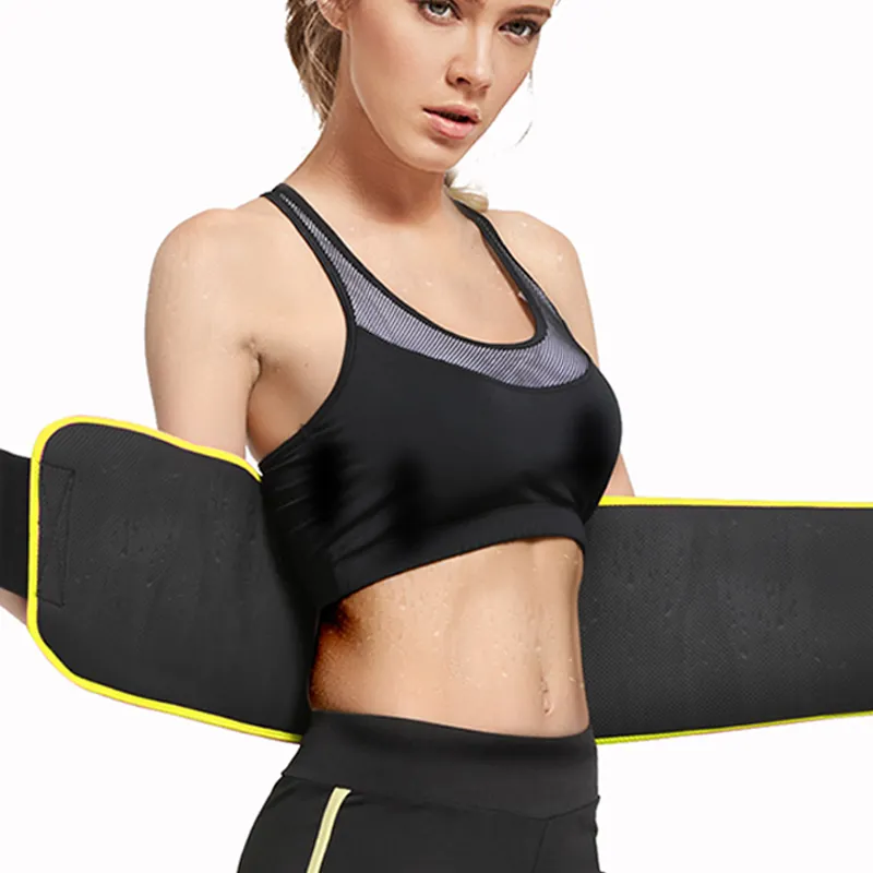 Perdere peso Trimmer fascia per la pancia cintura per il sudore del corpo dello stomaco per le donne supporto per la schiena bassa Running Waist Trainer per uomo donna