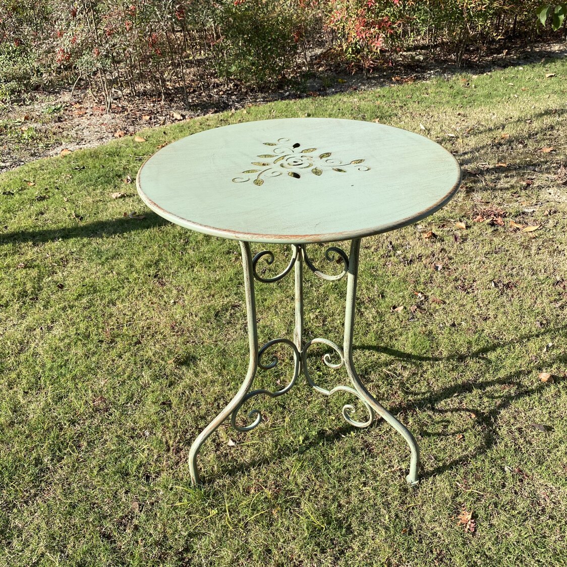 Table verte vieillie